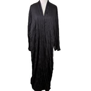 Zara Blue Wrap Crinkle Silky Robe Size XS